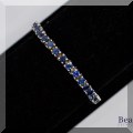 J019. 18Kg and sapphire tennis bracelet - $1650 